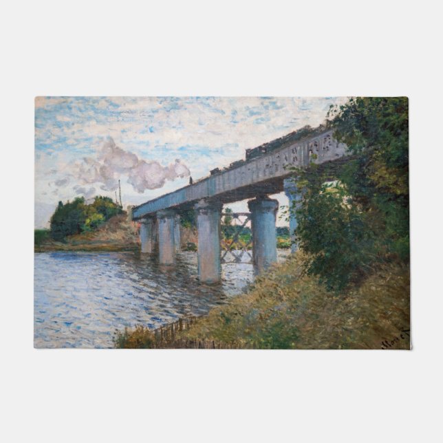 Claude Monet - The Railway Bridge at Argenteuil Doormat (Front)