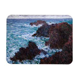 Claude Monet - The Rocks at Belle-Ile, Wild Coast Magnet