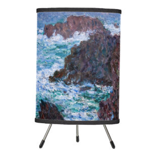 Claude Monet - The Rocks at Belle-Ile, Wild Coast Tripod Lamp