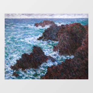 Claude Monet - The Rocks at Belle-Ile, Wild Coast Window Cling