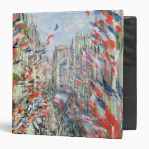Claude Monet The Rue Montorgueil, Paris Binder