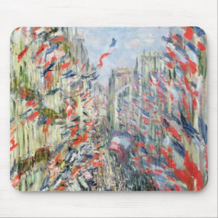 Claude Monet The Rue Montorgueil, Paris Mouse Pad
