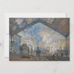 Claude Monet - The Saint-Lazare Station Invitation