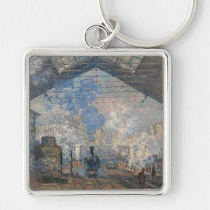 Claude Monet - The Saint-Lazare Station Keychain