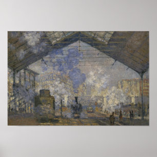 Claude Monet - The Saint-Lazare Station Poster