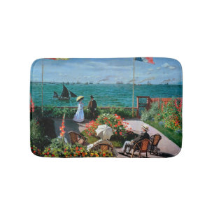 Claude Monet The Terrace at Sainte-Adresse, 1867 Bath Mat