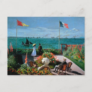 Claude Monet The Terrace at Sainte-Adresse, 1867 Postcard