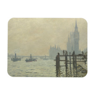 Claude Monet - The Thames at Westminster Magnet