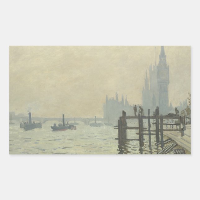 Claude Monet - The Thames at Westminster Sticker (Front)