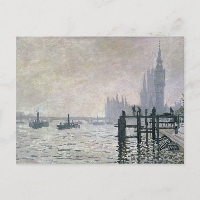 Claude Monet | The Thames below Westminster Postcard (Front)