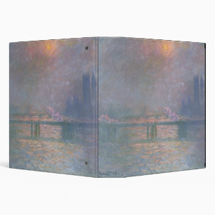 Claude Monet The Thames with Charing Cross Binder