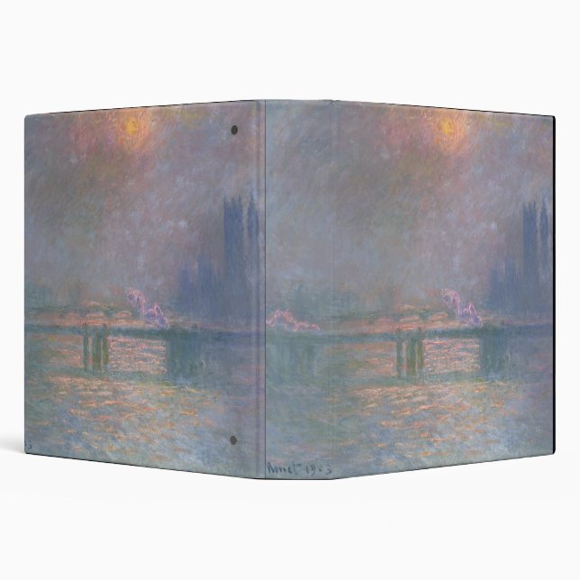 Claude Monet | The Thames with Charing Cross Binder (Background)
