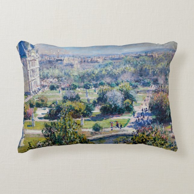 Claude Monet - The Tuileries Gardens Accent Pillow (Front)