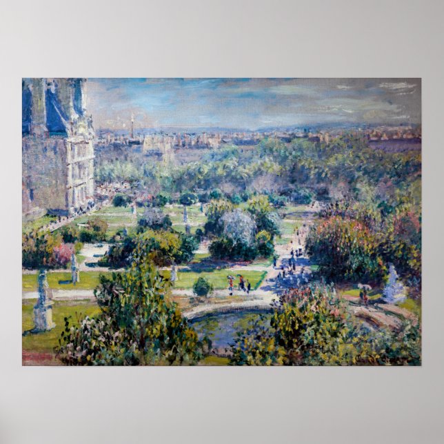 Claude Monet - The Tuileries Gardens Poster (Front)