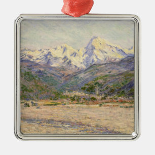 Claude Monet   The Valley of the Nervia Metal Ornament