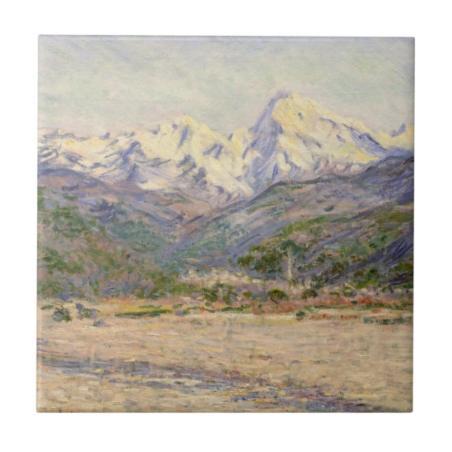 Claude Monet | The Valley of the Nervia Tile (Front)