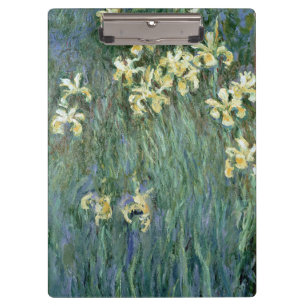 Claude Monet The Yellow Irises Clipboard