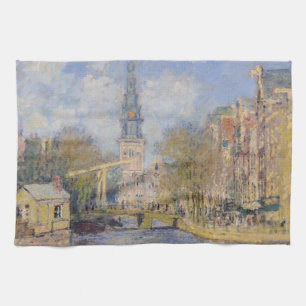 Claude Monet - The Zuiderkerk, Amsterdam Kitchen Towel