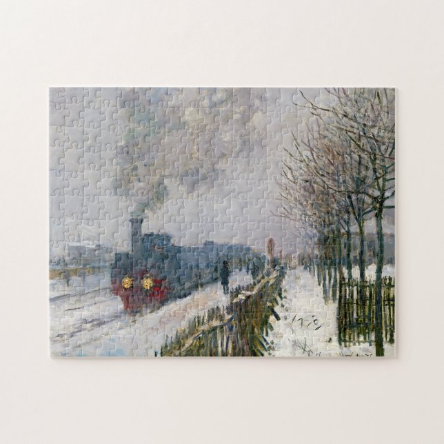 Claude Monet - Train in the Snow / The Locomotive Jigsaw Puzzle (Horizontal)