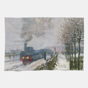 Claude Monet - Train in the Snow / The Locomotive Kitchen Towel