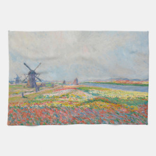 Claude Monet - Tulip Fields near The Hague Kitchen Towel