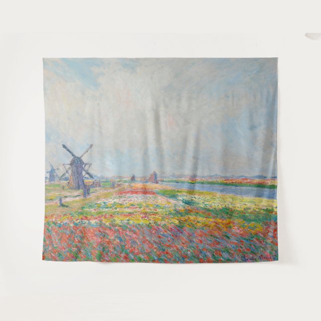 Claude Monet - Tulip Fields near The Hague Tapestry (Front (Horizontal))