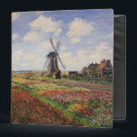 Claude Monet | Tulip Fields Rijnsburg Windmill Binder<br><div class="desc">Tulip Fields with the Rijnsburg Windmill,  1886 | by Claude Monet | Art Location: Musee d'Orsay,  Paris,  France | French Artist | Image Collection Number: XIR37019</div>