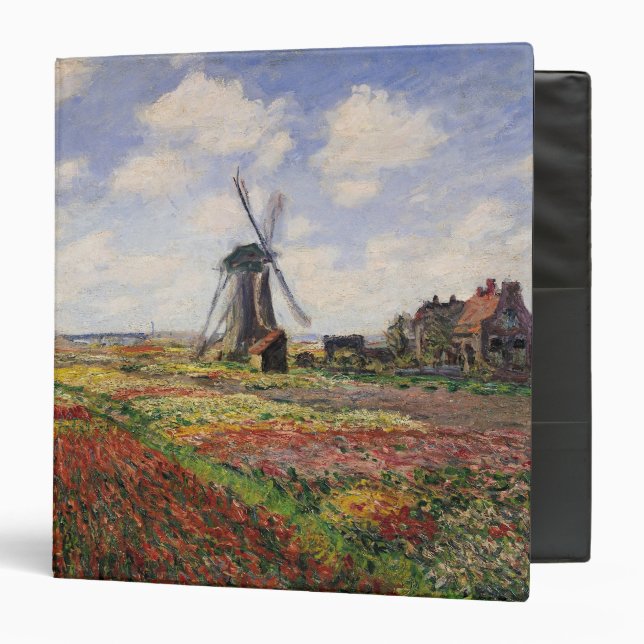 Claude Monet | Tulip Fields Rijnsburg Windmill Binder (Front/Inside)