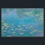 Claude Monet Turquoise Decoupage Water Lilly Tissue Paper<br><div class="desc">Claude Monet Turquoise Decoupage Water Lilly</div>