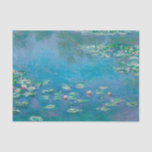 Claude Monet Turquoise Decoupage Water Lilly Tissue Paper<br><div class="desc">Claude Monet Turquoise Decoupage Water Lilly</div>