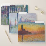 Claude Monet - Venice Masterpieces Selection  File Folder<br><div class="desc">Claude Monet - Venice Masterpieces Selection
 - San Giorgio Maggiore at Dusk,  Venice,  1908
 - The Grand Canal,  Venice,  1908
 - Palazzo Dario,  Venice,  1908</div>