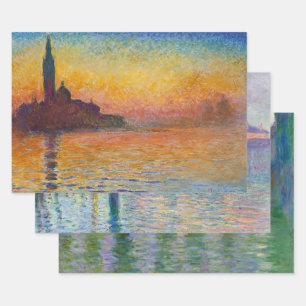 Claude Monet - Venice Masterpieces Selection  Wrapping Paper Sheet