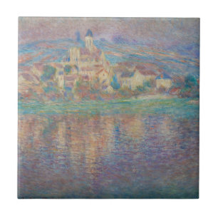 Claude Monet - Vetheuil, Sunset Tile