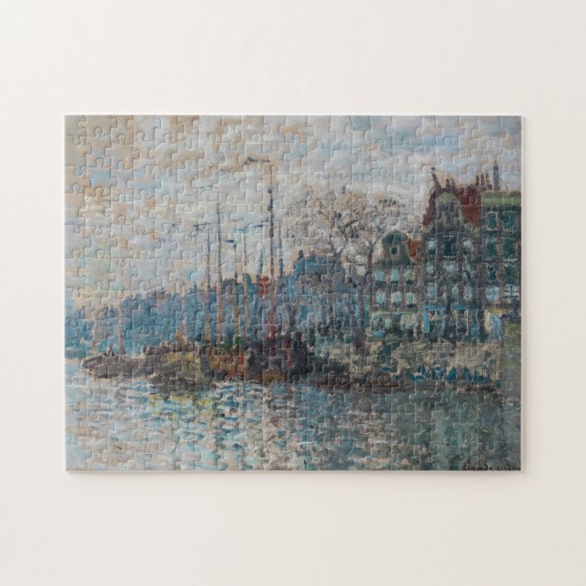 Claude Monet - View of Amsterdam Jigsaw Puzzle (Horizontal)