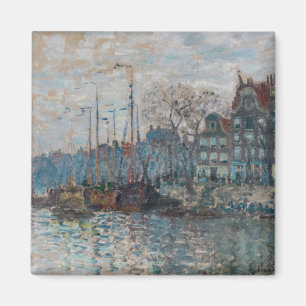 Claude Monet - View of Amsterdam Magnet