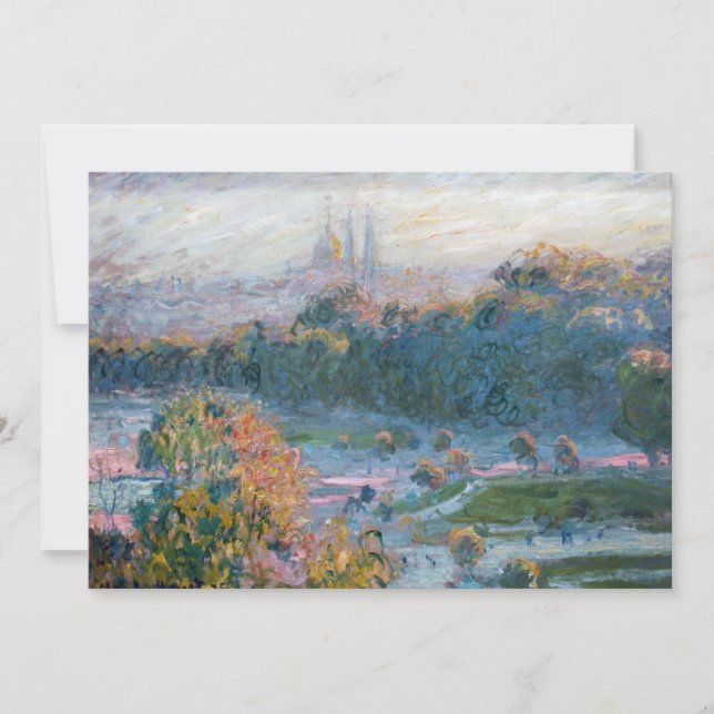 Claude Monet - View of the Tuileries, Study Thank You Card (Front)