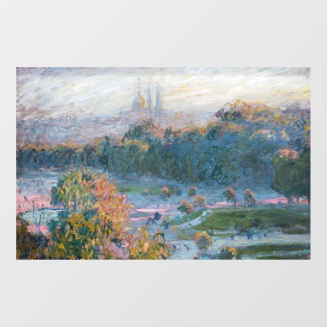 Claude Monet - View of the Tuileries, Study Window Cling (Sheet)