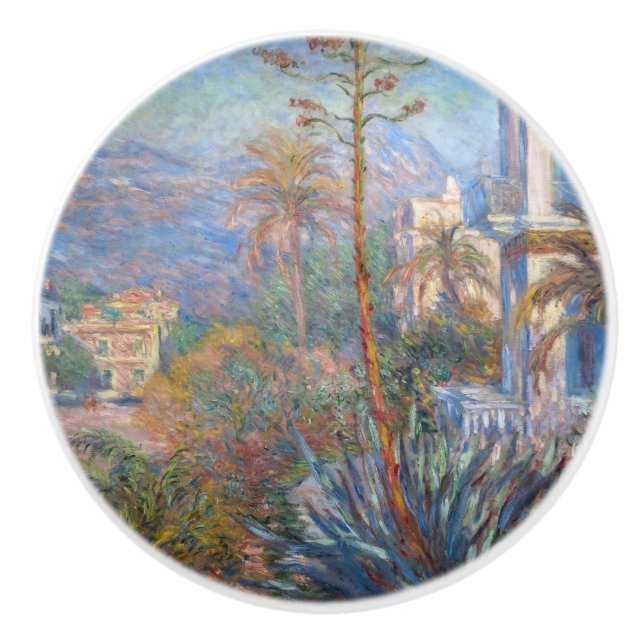 Claude Monet - Villas at Bordighera Ceramic Knob (Front)