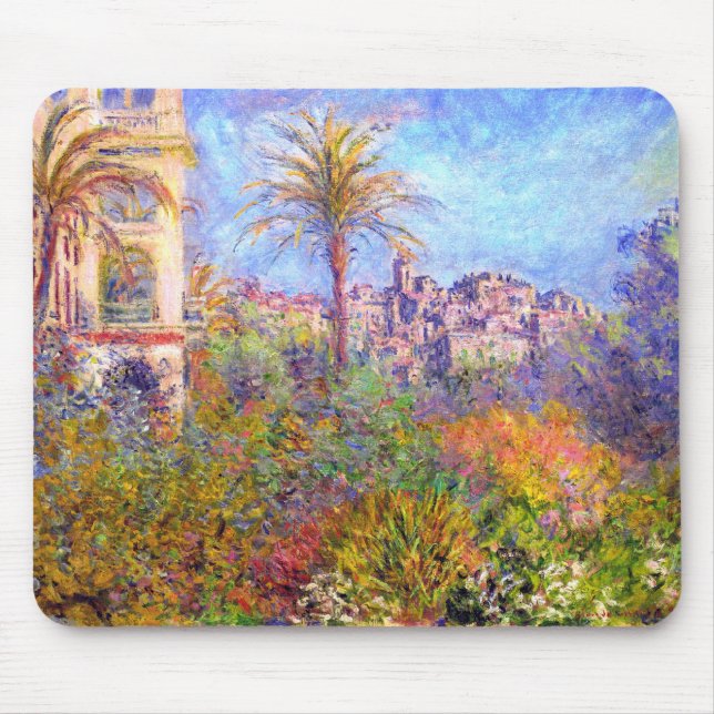 Claude Monet: Villas at Bordighera Mouse Pad (Front)