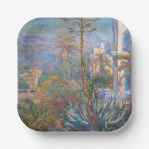 Claude Monet - Villas at Bordighera Paper Plate
