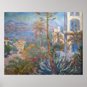 Claude Monet - Villas at Bordighera Poster