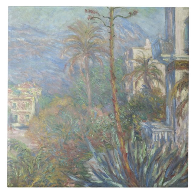 Claude Monet - Villas at Bordighera Tile (Front)