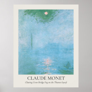 Claude Monet Vintage Wall Art 11x14 Ratio