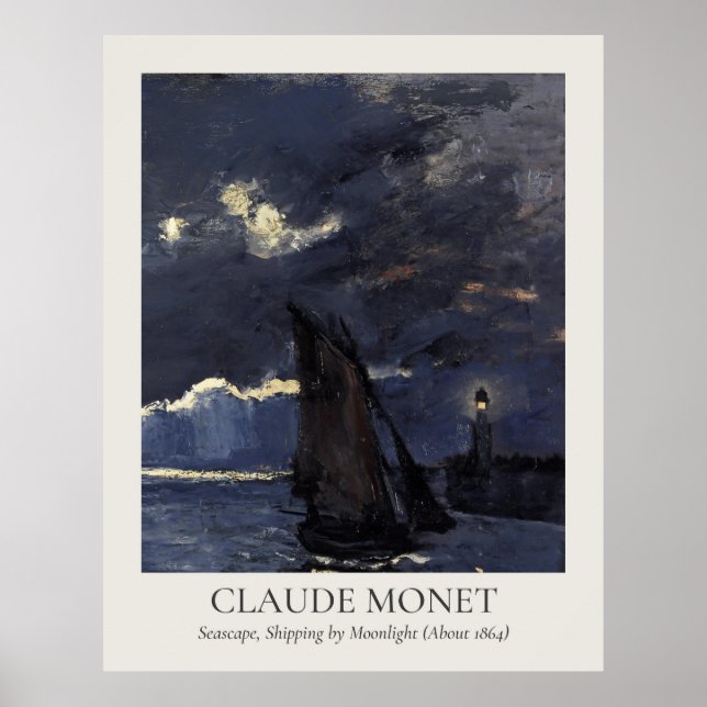 Claude Monet Vintage Wall Art 11x14 Ratio (Front)