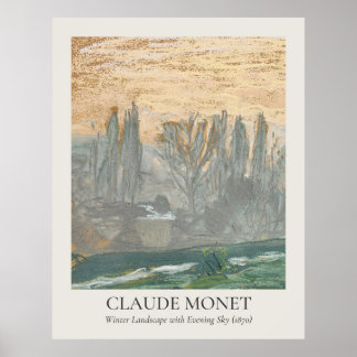 Claude Monet Vintage Wall Art 11x14 Ratio
