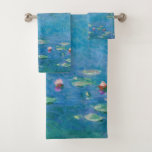 Claude Monet - Water Lilies 1906 Bath Towel Set<br><div class="desc">Water Lilies (Nympheas) - Claude Monet,  Oil on Canvas,  1906</div>