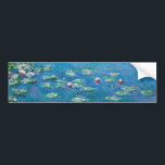 Claude Monet - Water Lilies 1906 Bumper Sticker<br><div class="desc">Water Lilies (Nympheas) - Claude Monet,  Oil on Canvas,  1906</div>