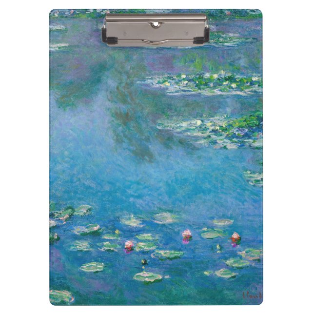 Claude Monet - Water Lilies 1906 Clipboard (Front)