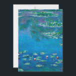 Claude Monet - Water Lilies 1906 Holiday Card<br><div class="desc">Claude Monet - Water Lilies 1906. Famous art painting.</div>