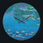 Claude Monet - Water Lilies 1906 Large Clock<br><div class="desc">Claude Monet - Water Lilies 1906. Famous art painting.</div>